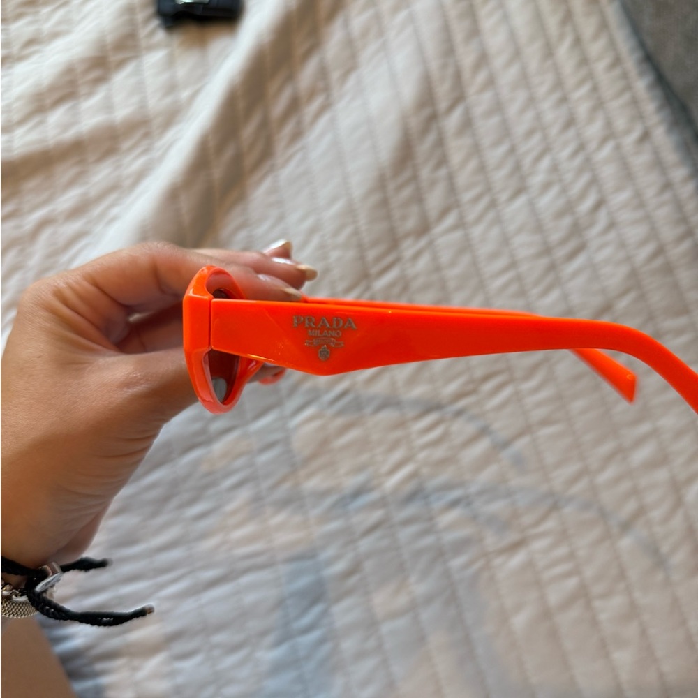 Prada Vibrant Orange Cat-Eye Sunglasses - Picture 2 of 7